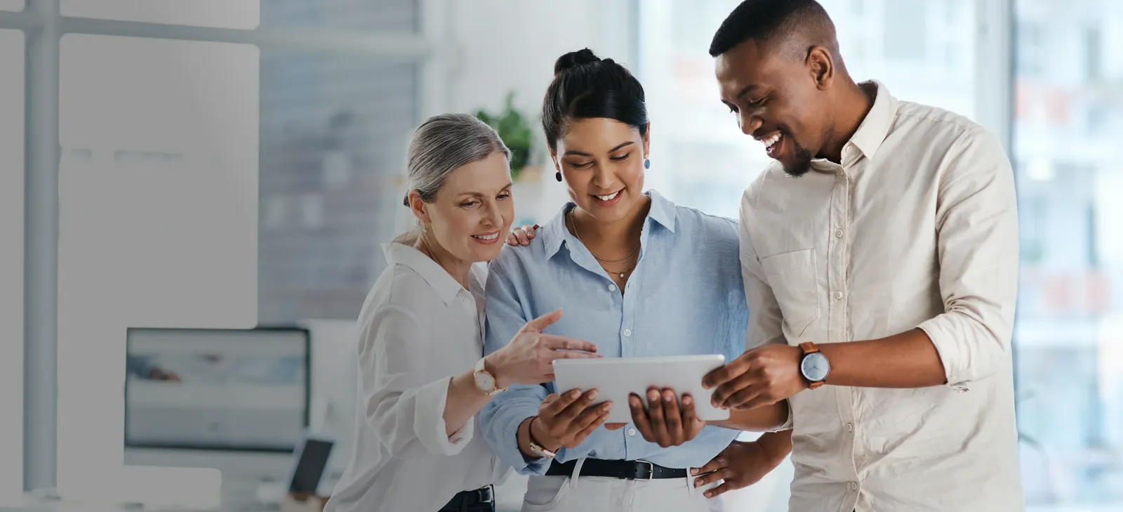 Team reviewing a product launch
